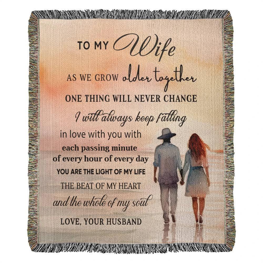Snuggle with your Wife with this Heirloom Woven Blanket