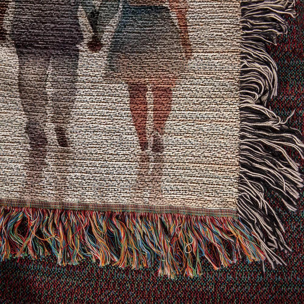 Snuggle with your Wife with this Heirloom Woven Blanket