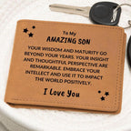 Son Birthday Graduation Custom Leather Wallet
