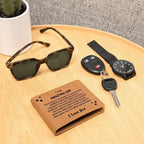 Son Birthday Graduation - Great Adventures - Custom Leather Wallet