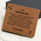 Son Birthday Graduation - Great Adventures - Custom Leather Wallet