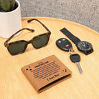 Son Birthday Graduation - I Believe In You - Custom Leather Wallet