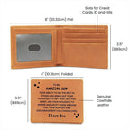 Son Birthday Graduation - You Can Change Lives - Custom Leather Wallet