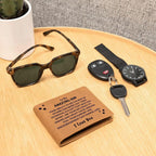 Son Birthday Graduation - You Can Change Lives - Custom Leather Wallet