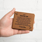Son Birthday Graduation - You Can Change Lives - Custom Leather Wallet