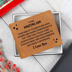 Son Birthday Graduation - You Can Make a Difference - Custom Leather Wallet