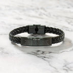 Son Braided Leather Bracelet Birthday Christmas Unique Gifts Behind you, all your memories, before you, all your dreams