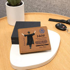 Son Custom Graduation Leather Wallet