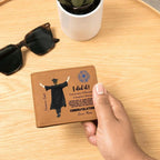 Son Custom Graduation Leather Wallet