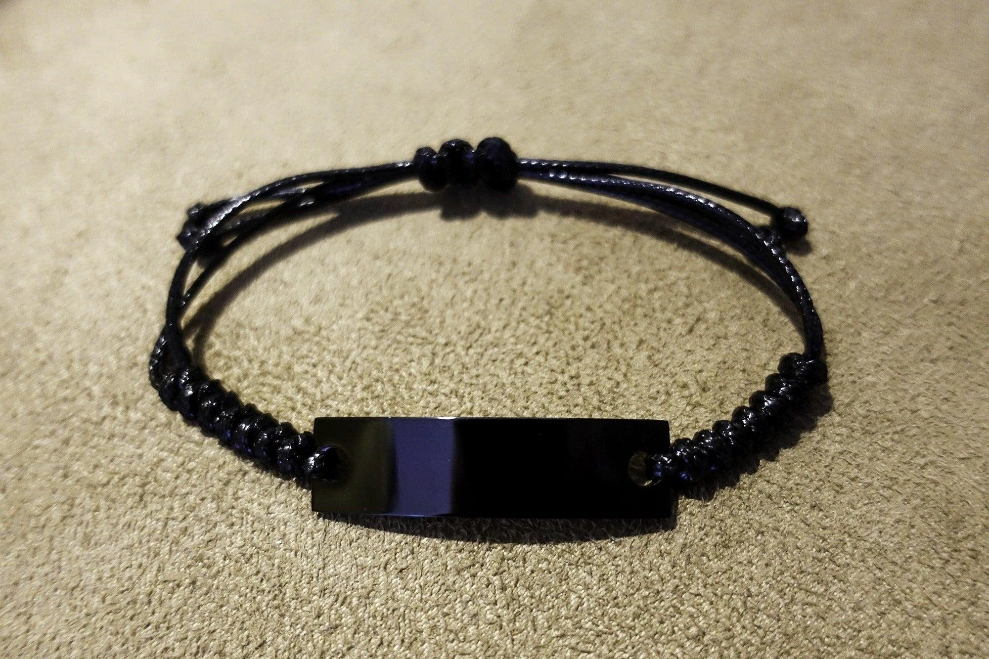 Son-In-Law Handmade Engraved Braided Rope Bracelet - Always Follow your Dreams - Birthday, Christmas Holiday Jewelry Gift