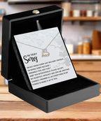 Apology Gift for Girlfriend, Wife, Soulmate - Sorry, Feel Bad - Love Dancing Heart Pendant Necklace