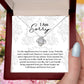 Apology Gift for Girlfriend, Wife, Soulmate - Sorry, Forever Love You - Love Knot Pendant Necklace - Mallard Moon Gift Shop