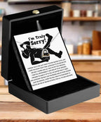 Apology Gift for Girlfriend, Wife, Soulmate - Sorry, Selfish Actions - Love Dancing Heart Pendant Necklace
