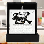 Apology Gift for Girlfriend, Wife, Soulmate - Sorry, Selfish Actions - Love Dancing Heart Pendant Necklace