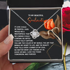 Romantic Gift for Soulmate, Wife or Girlfriend - Valentine's Day, Anniversary, or Birthday - Masterpiece Love Knot Pendant Necklace Soulmate