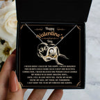 You’re My Forever - Love Dancing Heart Necklace - A Timeless Expression of Love for Your Soulmate - Heartfelt Gift for Valentine's Day