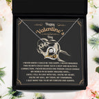 You’re My Forever - Love Dancing Heart Necklace - A Timeless Expression of Love for Your Soulmate - Heartfelt Gift for Valentine's Day