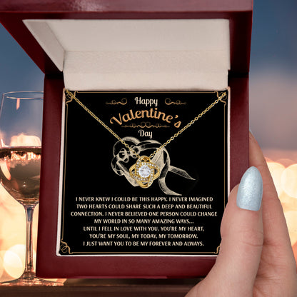 You’re My Forever - Love Knot Necklace - A Timeless Expression of Love for Your Soulmate - Heartfelt Gift for Valentine's Day - Mallard Moon Gift Shop