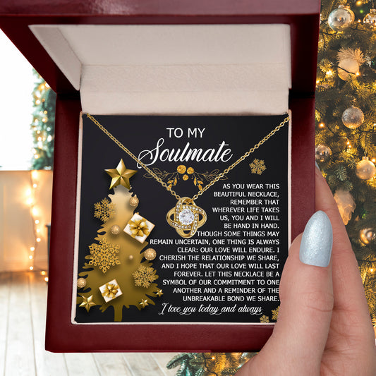 Gift for Soulmate - Be A Symbol - Love Knot Pendant Necklace - Mallard Moon Gift Shop