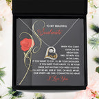 To My Smokin' Hot Soulmate - Love Dancing Heart Necklace – A Bold and Passionate Valentine’s Day Gift for Your Forever Love