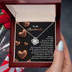To My Soulmate" Love Knot Necklace – A Heartfelt Valentine’s Day Gift for Your Safe Haven and Forever Love