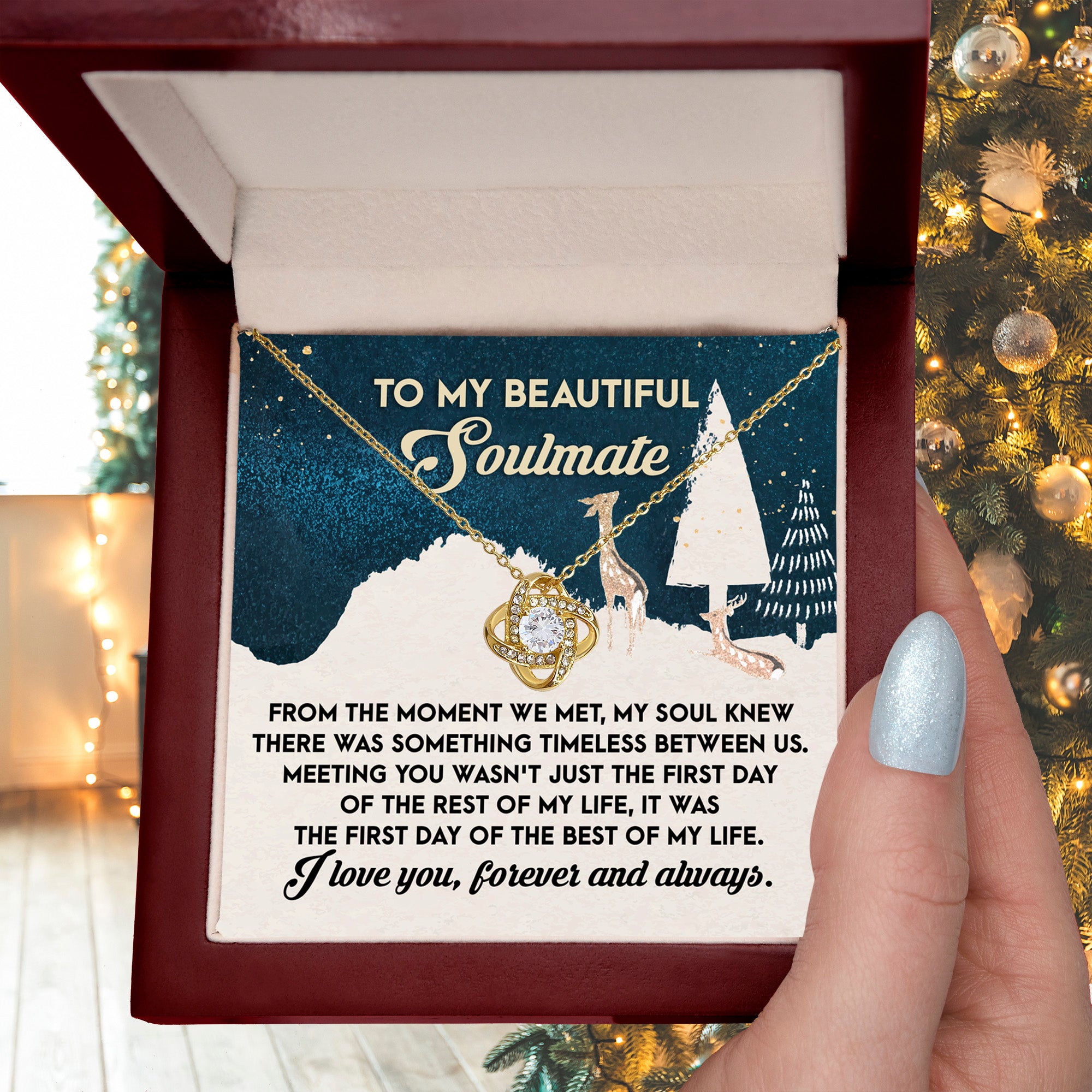 Gift for Soulmate - Between Us - Love Knot Pendant Necklace - Mallard Moon Gift Shop