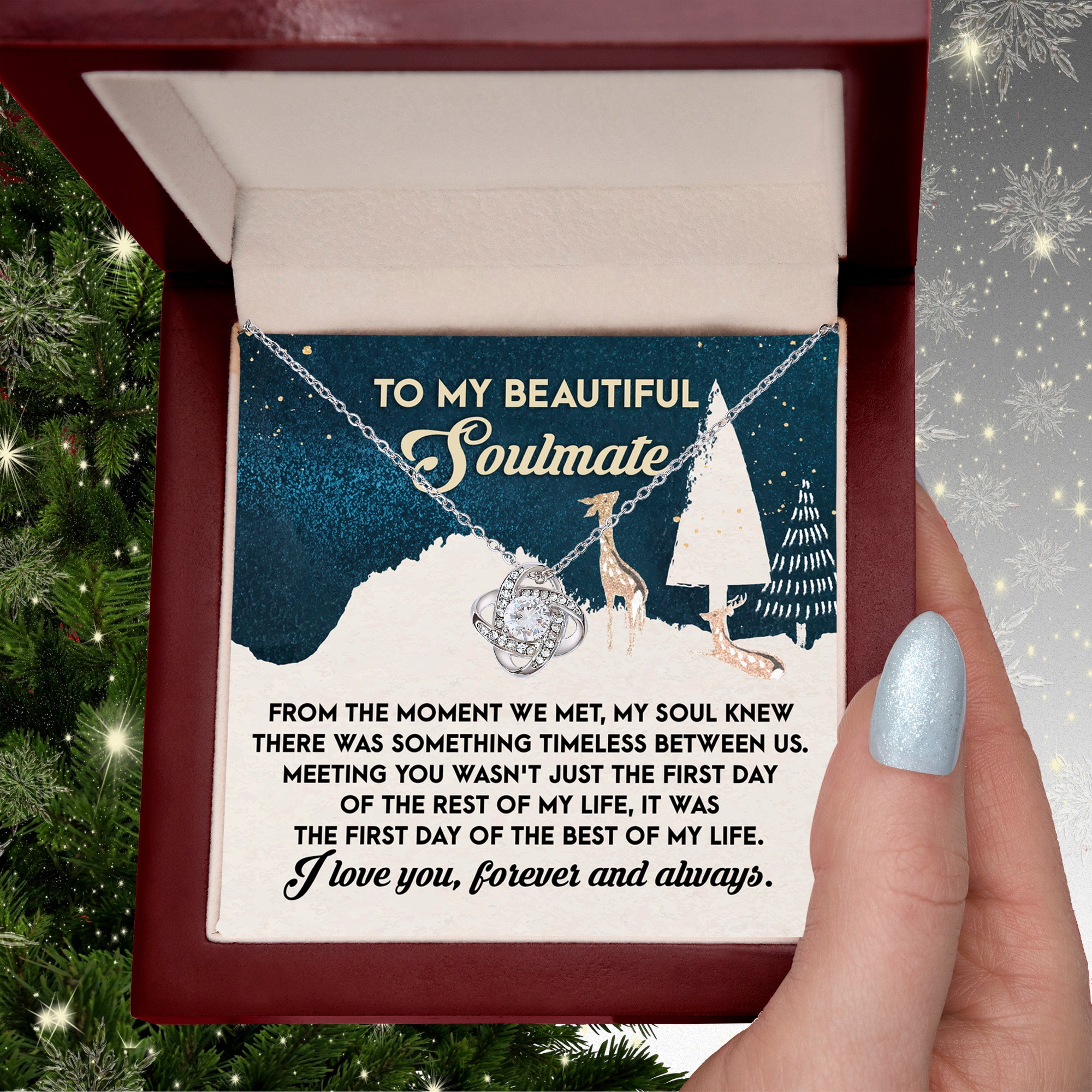 Gift for Soulmate - Between Us - Love Knot Pendant Necklace - Mallard Moon Gift Shop