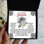 To My Stunning Soulmate - Love Dancing Heart Necklace – A Romantic Gift to Cherish and Celebrate Unconditional Love