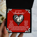 To My Gorgeous Soulmate - Love Dancing Heart Necklace – A Romantic Gift to Celebrate Everlasting Love