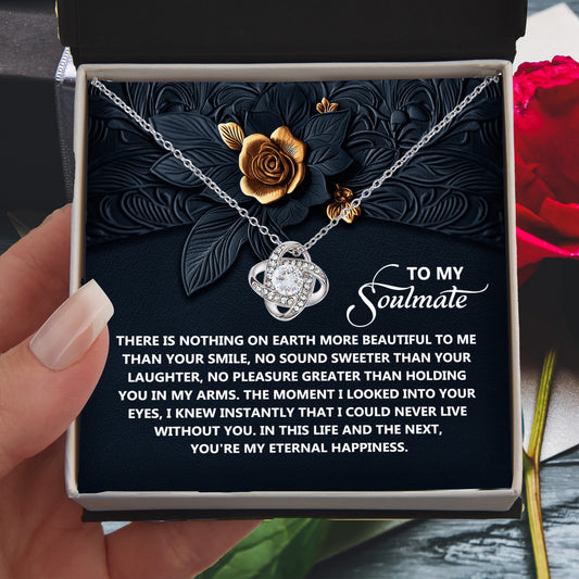 Gift for Soulmate - Eternal Happiness - Love Knot Pendant Necklace - Mallard Moon Gift Shop