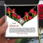 Romantic Anniversary, Valentine's Day Gift for Soulmate, Wife, Girlfriend - My Heart’s Eternal Song - Love Knot Pendant Necklace