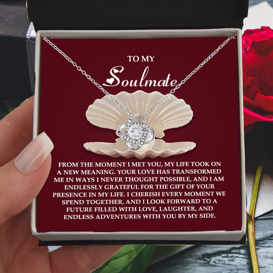 Gift for Soulmate - Every Moment - Love Knot Pendant Necklace - Mallard Moon Gift Shop