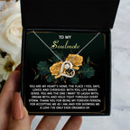 To My Soulmate - Love Dancing Heart Necklace – A Romantic Gift of Appreciation for Your Forever Person