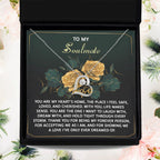 To My Soulmate - Love Dancing Heart Necklace – A Romantic Gift of Appreciation for Your Forever Person
