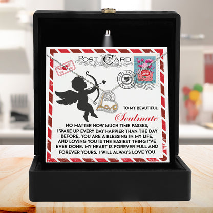 Cupid’s Official Love Report - Love Dancing Heart Necklace – A Fun and Heartfelt Valentine’s Day Gift - Mallard Moon Gift Shop