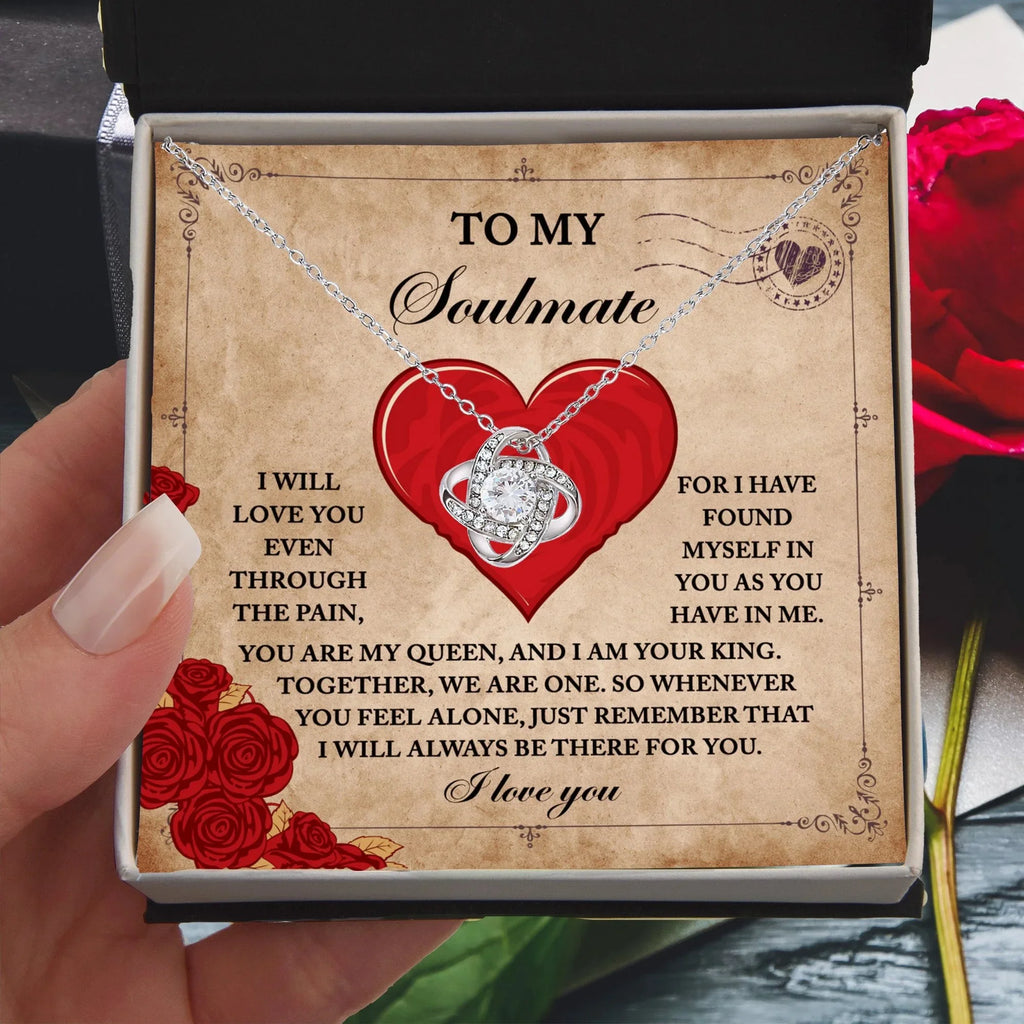 To My Soulmate - Love Knot Necklace – A Symbol of Eternal Unity and Devotion