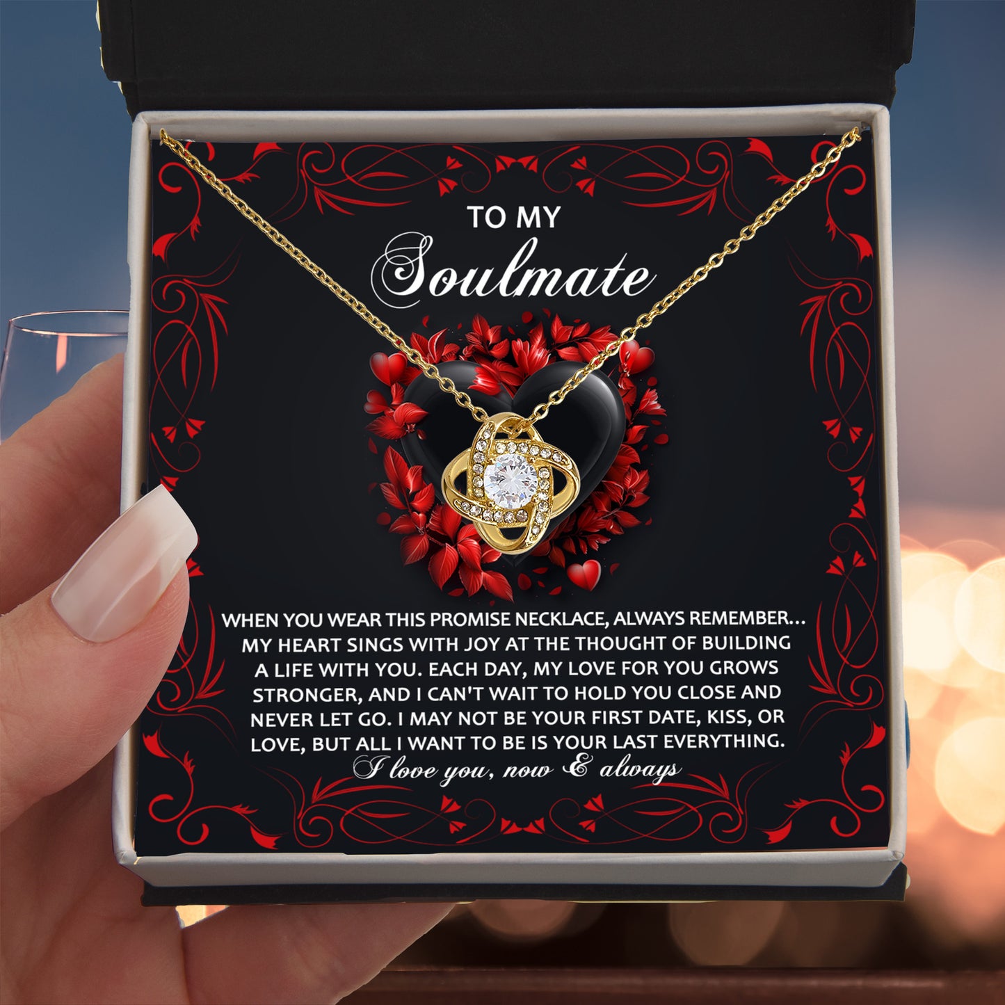 To My Soulmate - Love Knot Necklace – A Promise of Eternal Love and Devotion - Mallard Moon Gift Shop