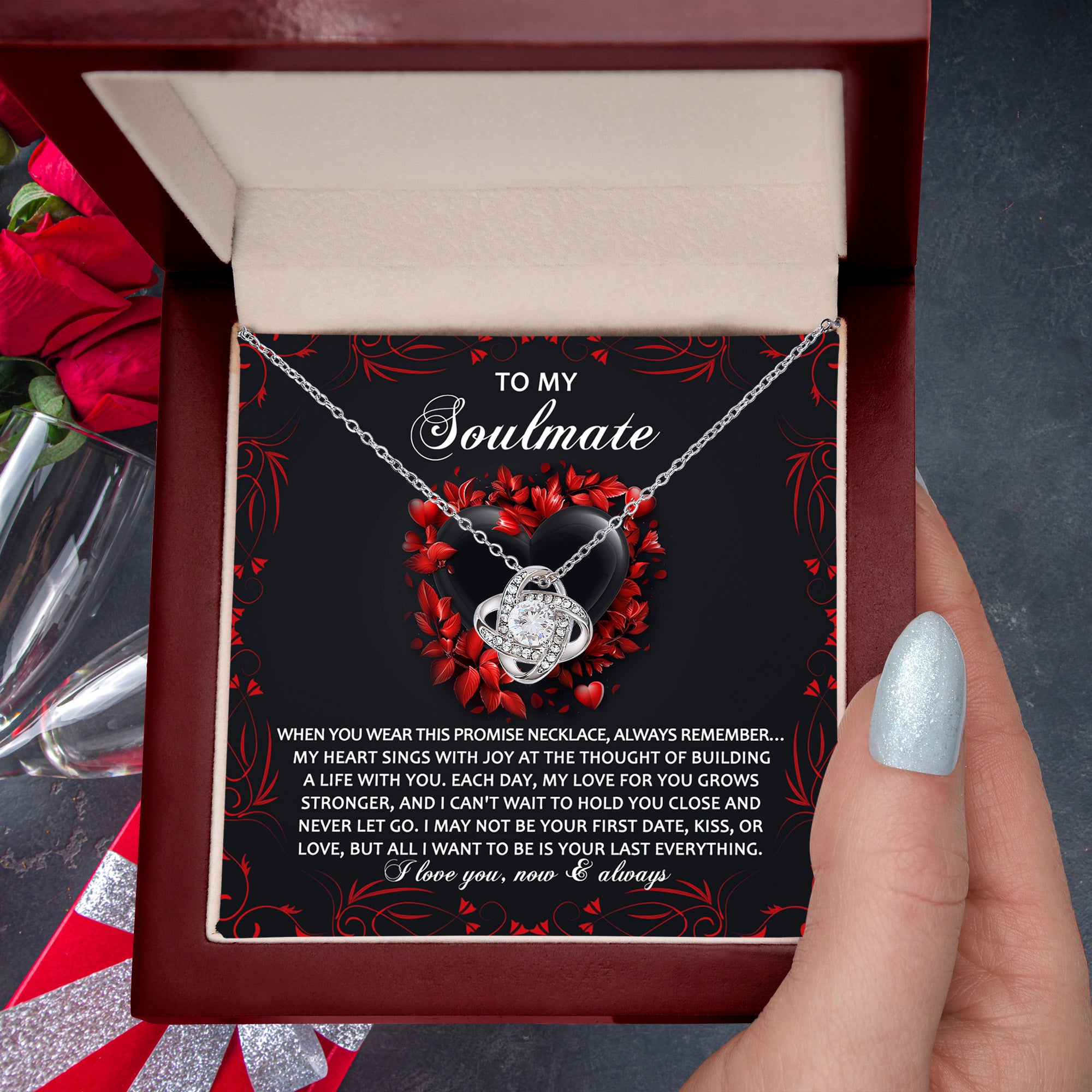 To My Soulmate - Love Knot Necklace – A Promise of Eternal Love and Devotion - Mallard Moon Gift Shop