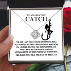 Gift for Soulmate - Hooked On You - Love Knot Pendant Necklace