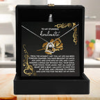 To My Stunning Soulmate - Love Dancing Heart Necklace – A Romantic Gift to Celebrate Joy, Love, and Forever Devotion