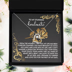 To My Soulmate - Love Dancing Heart Necklace – A Meaningful Valentine’s Gift Celebrating Trust, Devotion, and Shared Dreams