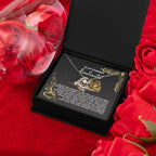 To My Stunning Soulmate - Love Dancing Heart Necklace – A Romantic Gift to Celebrate Joy, Love, and Forever Devotion