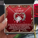 Gift for Soulmate - I Met You - Love Knot Pendant Necklace