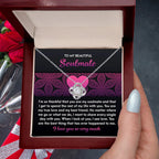 To My Beautiful Soulmate - Love Knot Necklace – A Romantic Gift for Your True Love and Best Friend