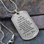 Soulmate - I Want to be your Last Everything Engraved Dog Tag Necklace