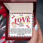 To My Love - Love Knot Necklace – A Heartfelt Gift for Long-Distance Relationships