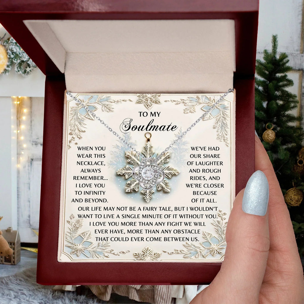 Gift for Soulmate - Infinity And Beyond - Love Knot Pendant Necklace