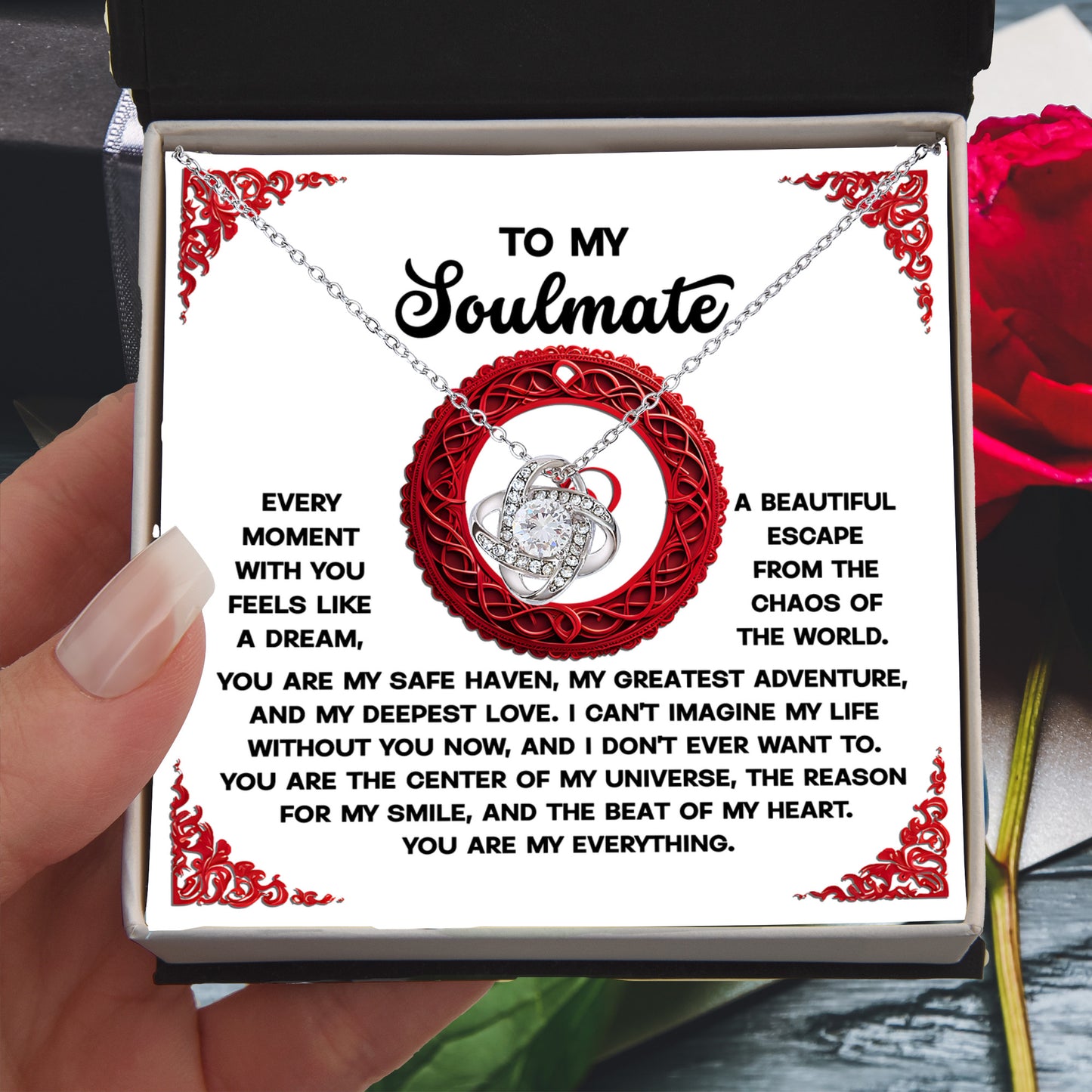 Gift for Soulmate - Like A Dream - Love Knot Pendant Necklace - Mallard Moon Gift Shop