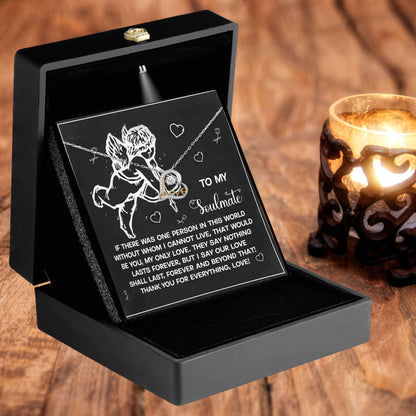 To My Soulmate - Love Dancing Heart Necklace – A Heartfelt Gift to Celebrate Love That Lasts Forever - Mallard Moon Gift Shop