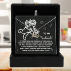 To My Soulmate - Love Dancing Heart Necklace – A Heartfelt Gift to Celebrate Love That Lasts Forever